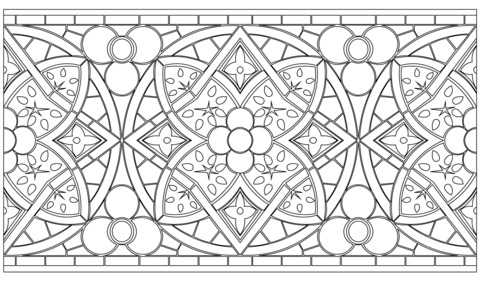 Walls Of Newcastle Upon Tyne Cathedral Coloring Page